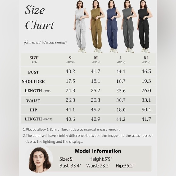 Women's Casual Light Gray Jumpsuit Sleeveless Loose One Piece
Ones ir Po… - Picture 9 of 9